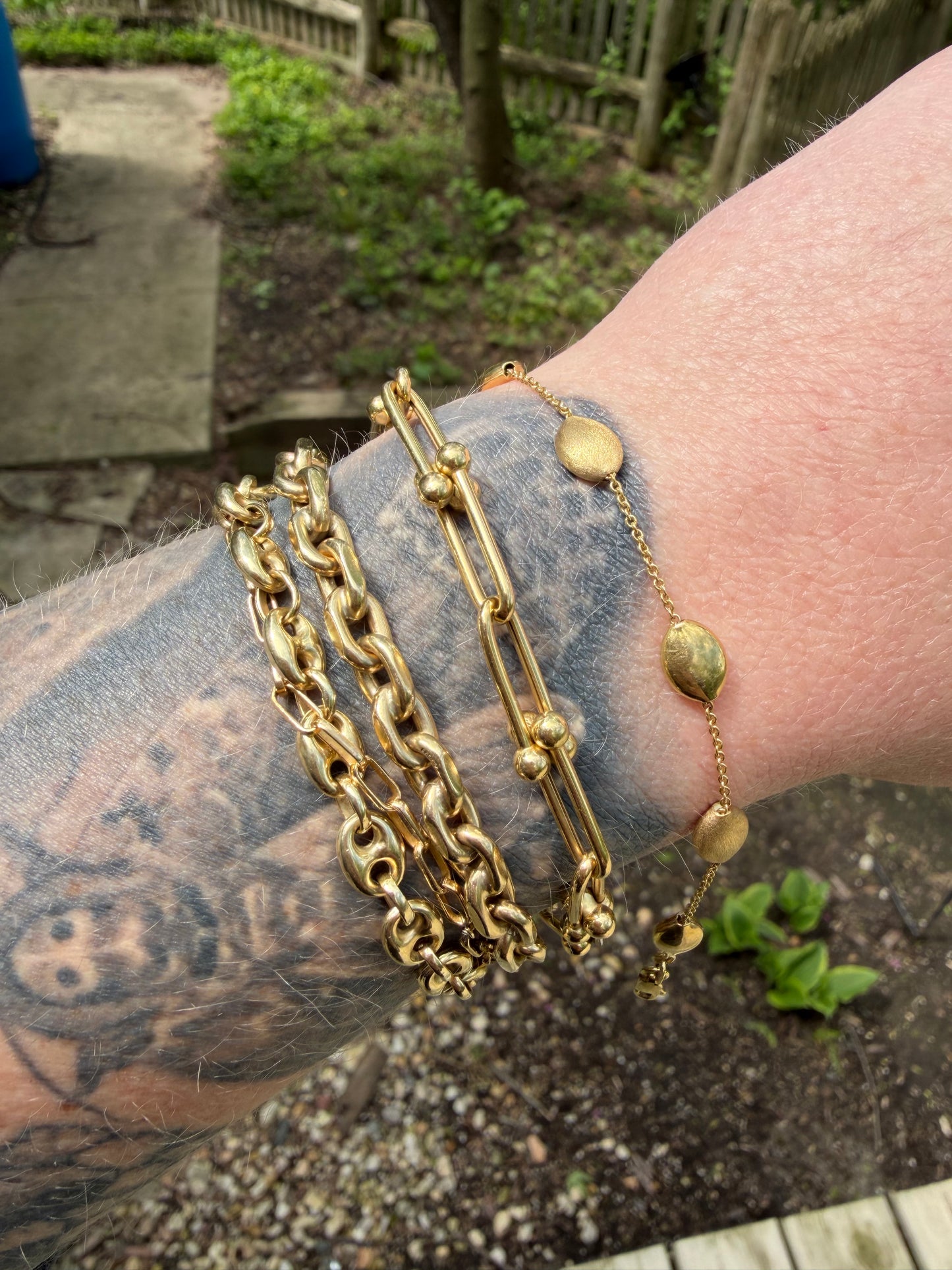 18k Iconic Stirrup Link Bracelet